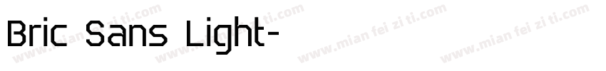 Bric Sans Light字体转换